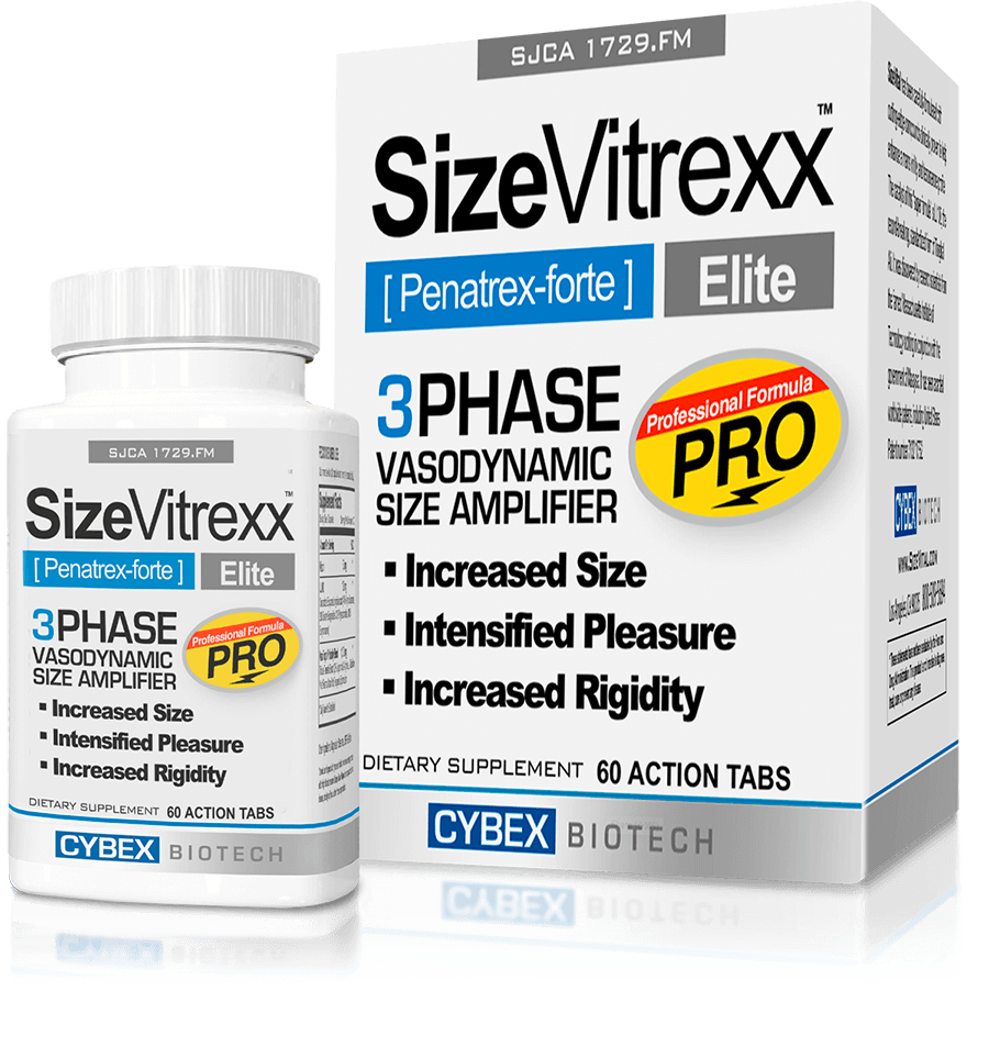 SizeVitrexx Pro - bottle and box